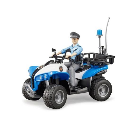 POLICE QUAD WITH OFFICER AND ACCESSORIES