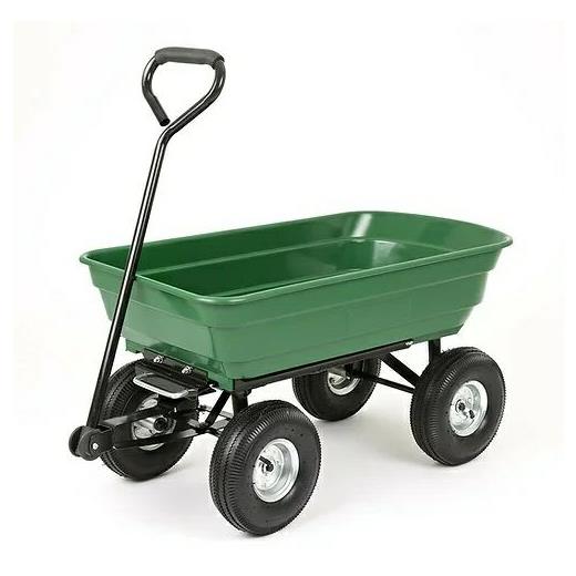Plastic Green Garden Tipping Cart