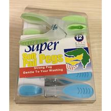 Soft pad clothes pegs (12)