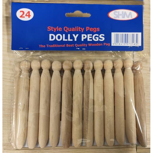 Wooden dolly pegs