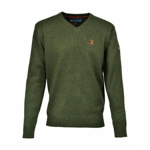 PERCUSSION V-NECK HUNTING SWEATER