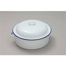 20cm x 8.5D Falcon Roaster Round - Traditional White