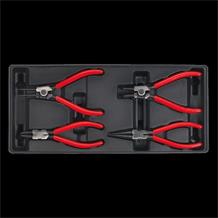 TOOL TRAY WITHcirclip pliers set 4pc