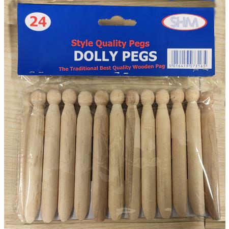 Wooden dolly pegs