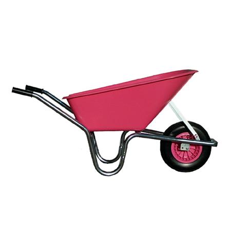 110LTR PINK PLASTIC PUNCTURE PROOF WHEELBARROW