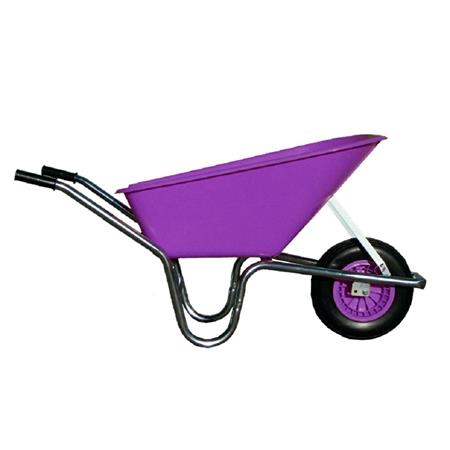 110LTR PURPLE PLASTIC PUNCTURE PROOF WHEELBARROW