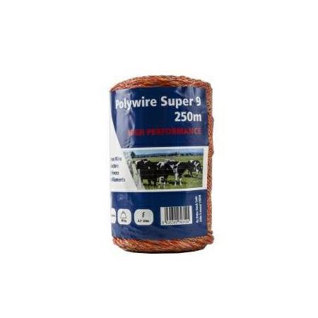 FENCEMAN POLYWIRE 9 STRAND 250M