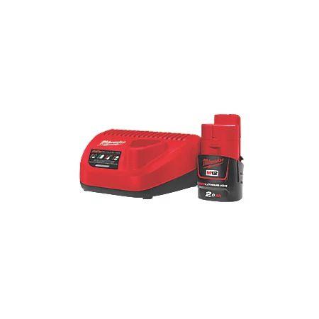 MILWAUKEE M12NRG-201 RAPID FAST CHARGER &amp; 12V 2.0AH B