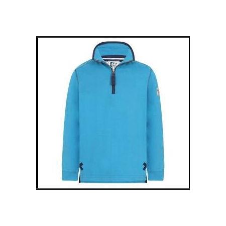 LAZY JACKS PEACOCK SUPER SOFT PLAIN SWEATSHIRT HALF ZIP