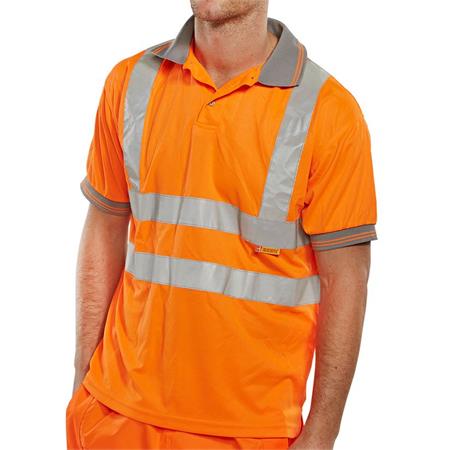 POLO SHIRT ORANGE HI-VIS