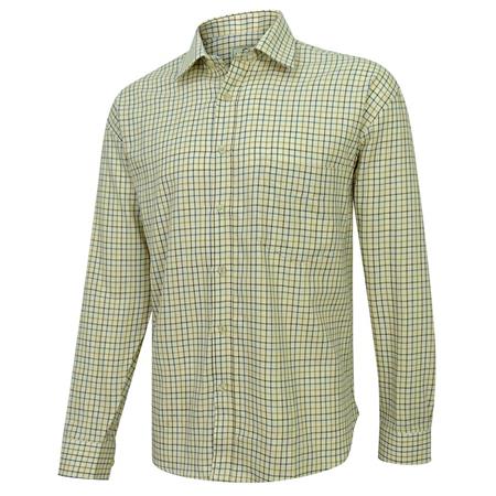 HOGGS PURE COTTON TATTERSALL DK BROWN/GOLD/NAVY SHIRT