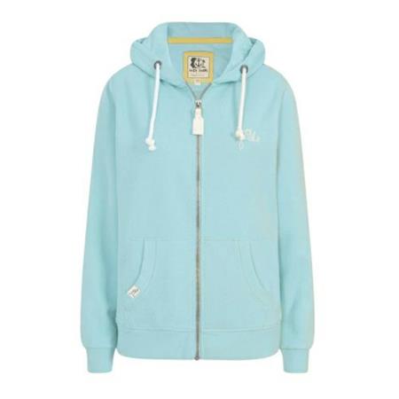 LAZY JACKS PLAIN ZIP THRU HOODY SWEATSHIRT OCEAN