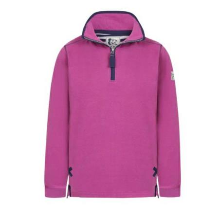 LAZY JACKS 1/4 ZIP SWEATSHIRT BLUSH