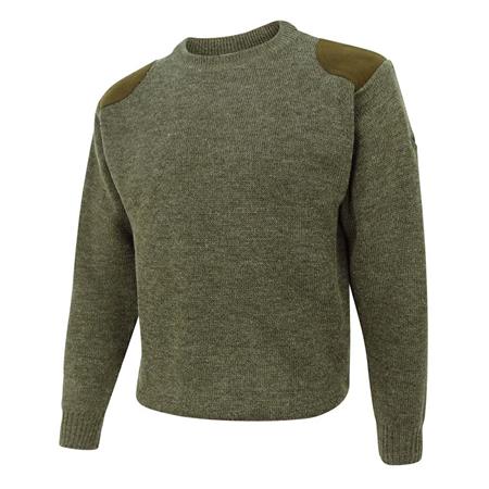 HOGGS MELROSE HUNTING PULLOVER SOFT MARLED GREEN jumper