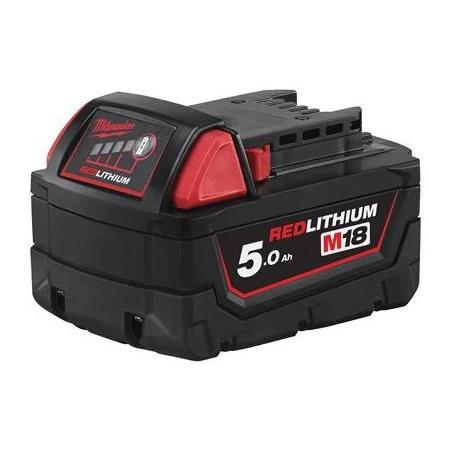 MILWAUKEE M18B5 5.0AH RED LITHIUM ION BATTERY