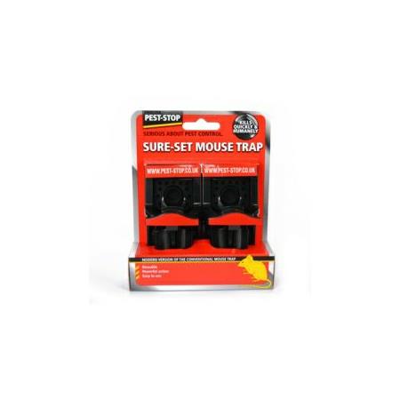 PELSIS SURE SET PLASTIC MOUSE TRAP TWIN PACK