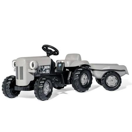 ROLLYKID LITTLE TOY GREY FERGIE WITH TRAILER RIDE ON