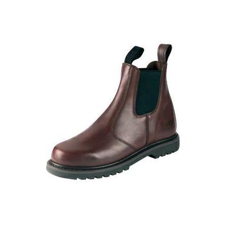 HOGGS SHIRE DARK BROWN SLIP ON BOOTS