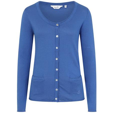ROUND NECK CARDIGAN SAPPHIRE