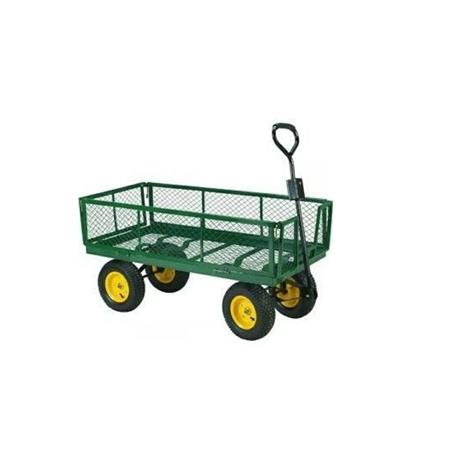 Mesh Garden Pull Along Cart Drop Side