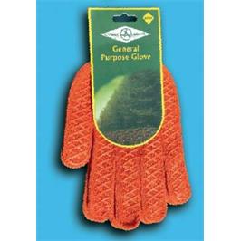 PAIR NO 17 MENS LATEX GLOVES CRISS CROSS ORANGE YELLOW