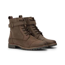 LADIES BRIDE BUCKLE BOOT BROWN