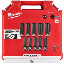 DEEP 1/2 DRIVE 10 PIECE IMPACT SOCKET SET