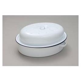 YFalcon Falcon Oval Roaster - Traditional White 26cm x 19cm x