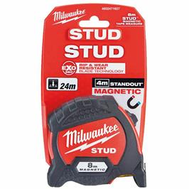 8m/26ft MILWAUKEE STUDT II Magnetic Tape Measure 8m/26ft