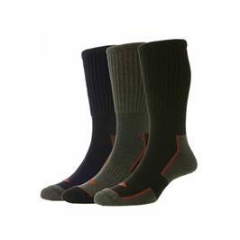 6-11 LONG COTTON WORKWEAR 3 PACK SOCKS