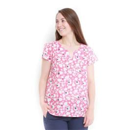 LAZY JACKS PRINTED V.NECK TOP BLOOM