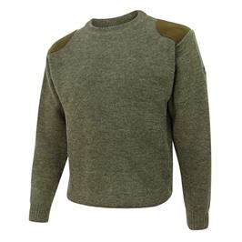 HOGGS MELROSE HUNTING PULLOVER SOFT MARLED GREEN jumper