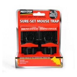 PELSIS SURE SET PLASTIC MOUSE TRAP TWIN PACK