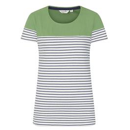 SHORT SLEEVE PANEL BRETON TOP SPRING GREEN