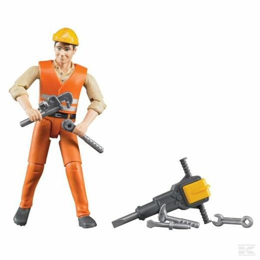 BRUDER CONSTRUCTION WORKERS AND ACCESSORIES