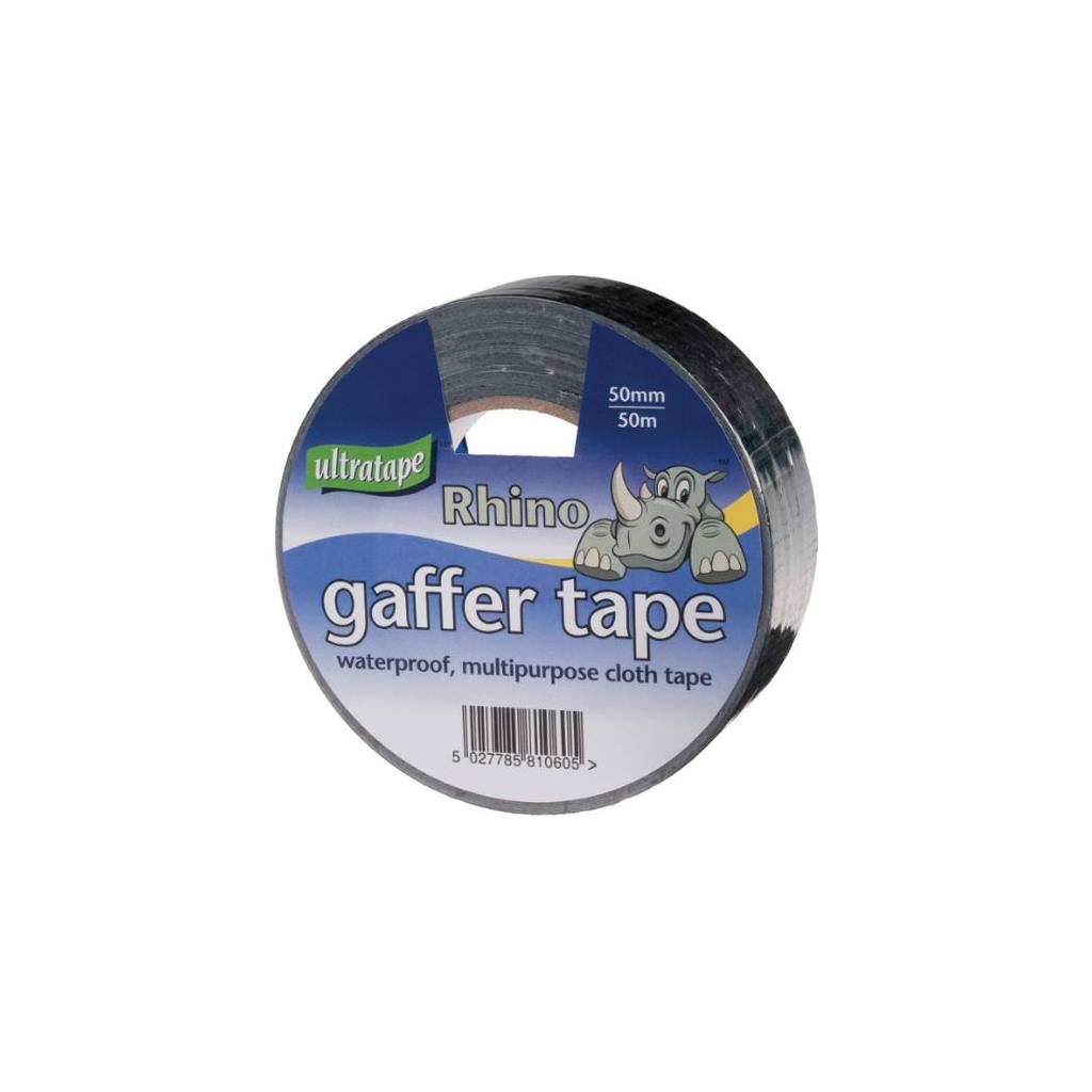GAFFA 50MM X 50M TAPE BLACK