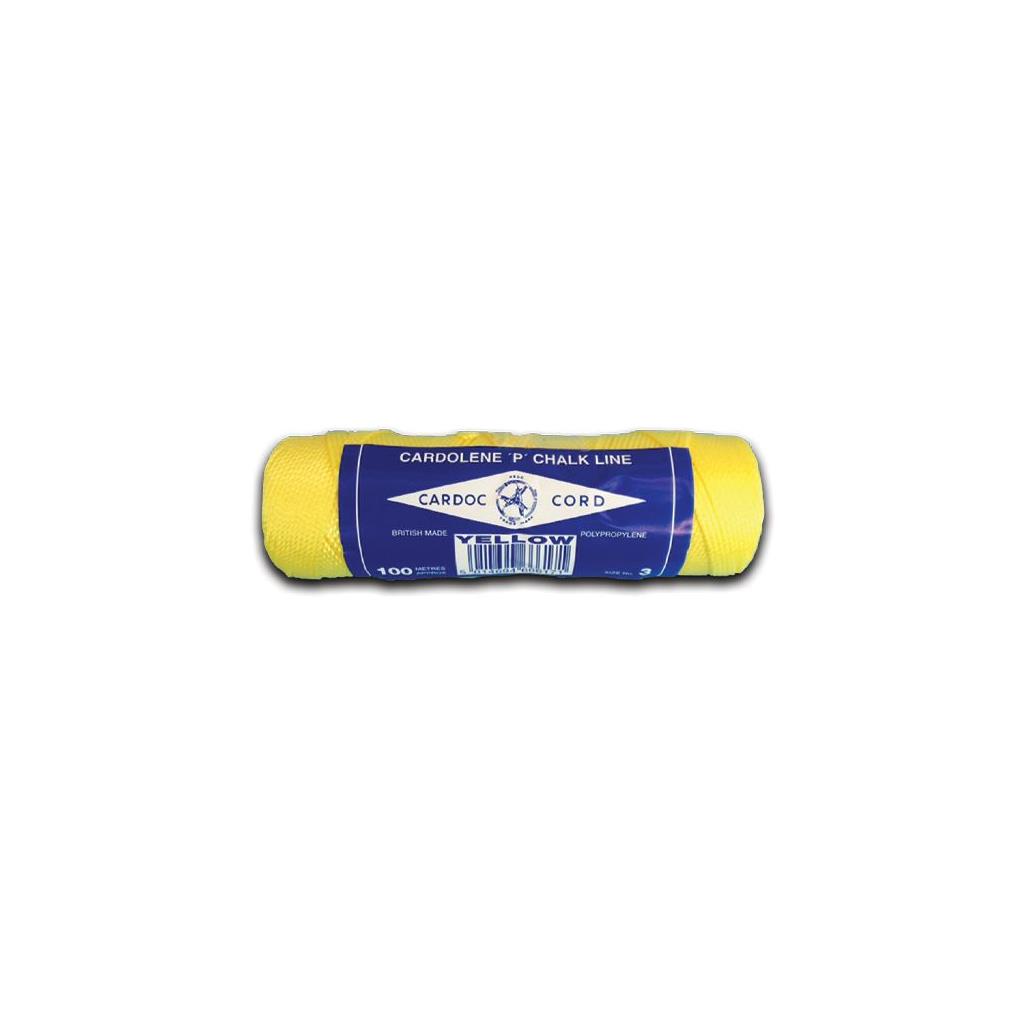 100M 6&quot;Yellow Polypropylene Cardolene