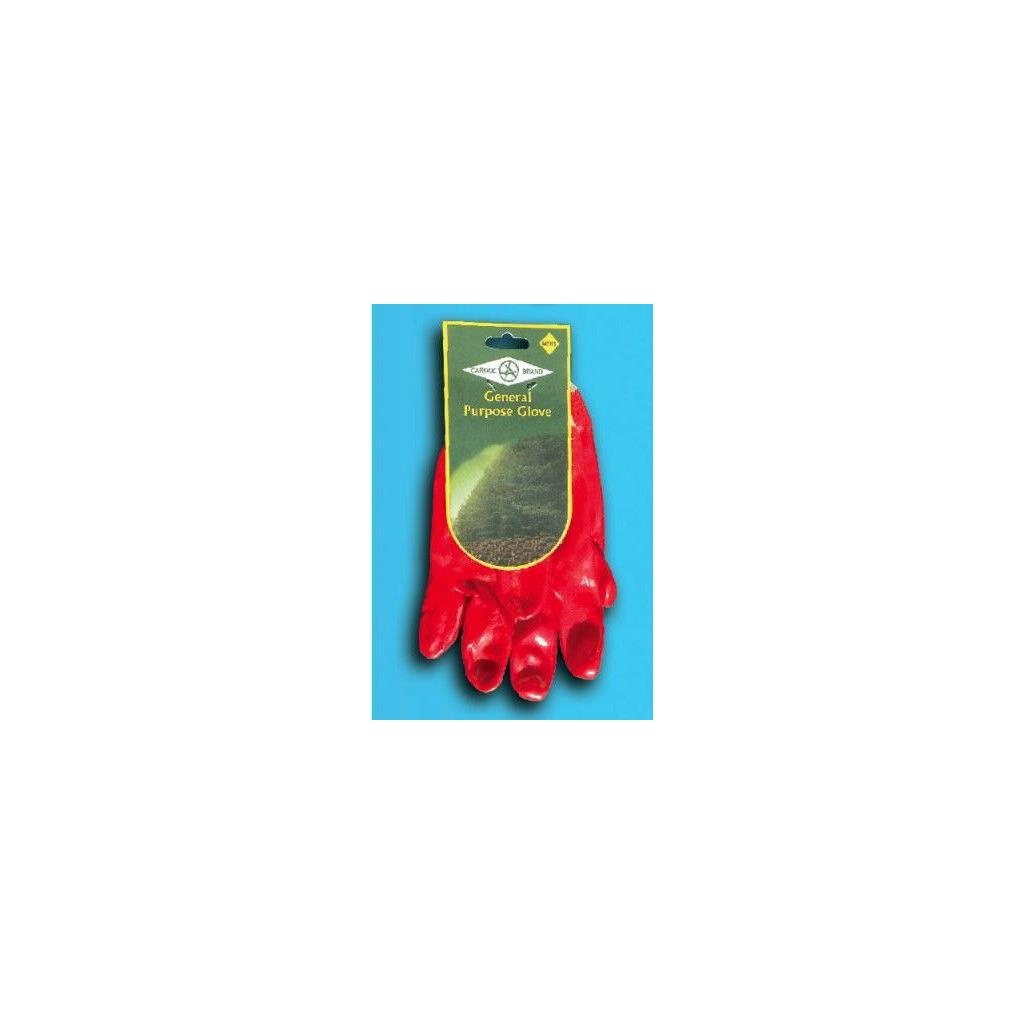 PAIR NO 15 SMALL PVC KNITWRIST GRIP GLOVES 048-009