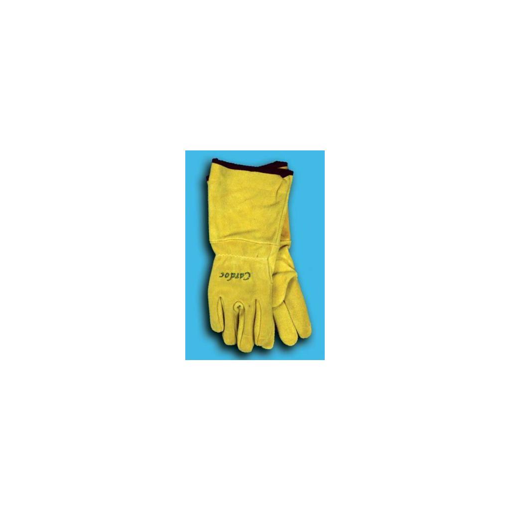 PAIR GL006 16W MENS BEIGE ROSE GROWERS GAUNTLETS