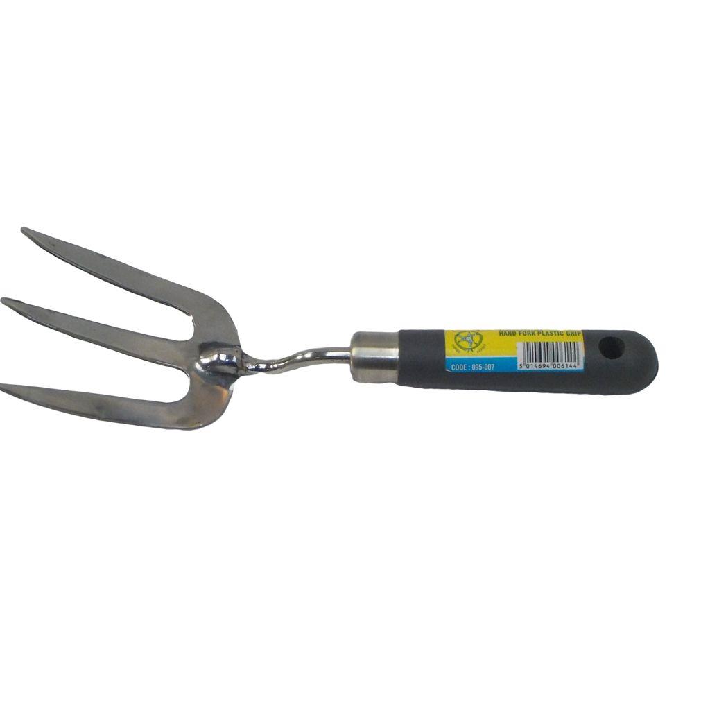 SS HAND FORK PLASTIC GRIP