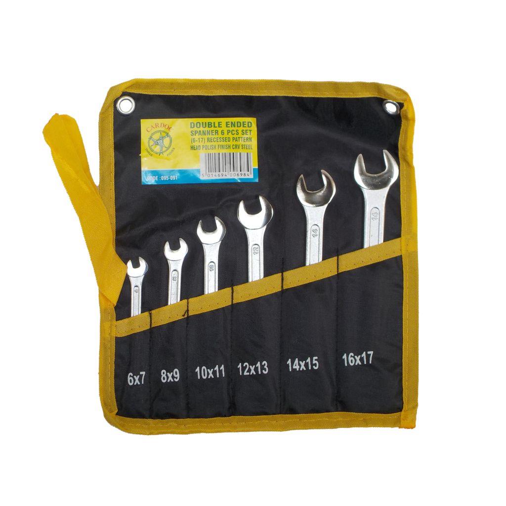 Double Ended Spanner Set 6 Pcs