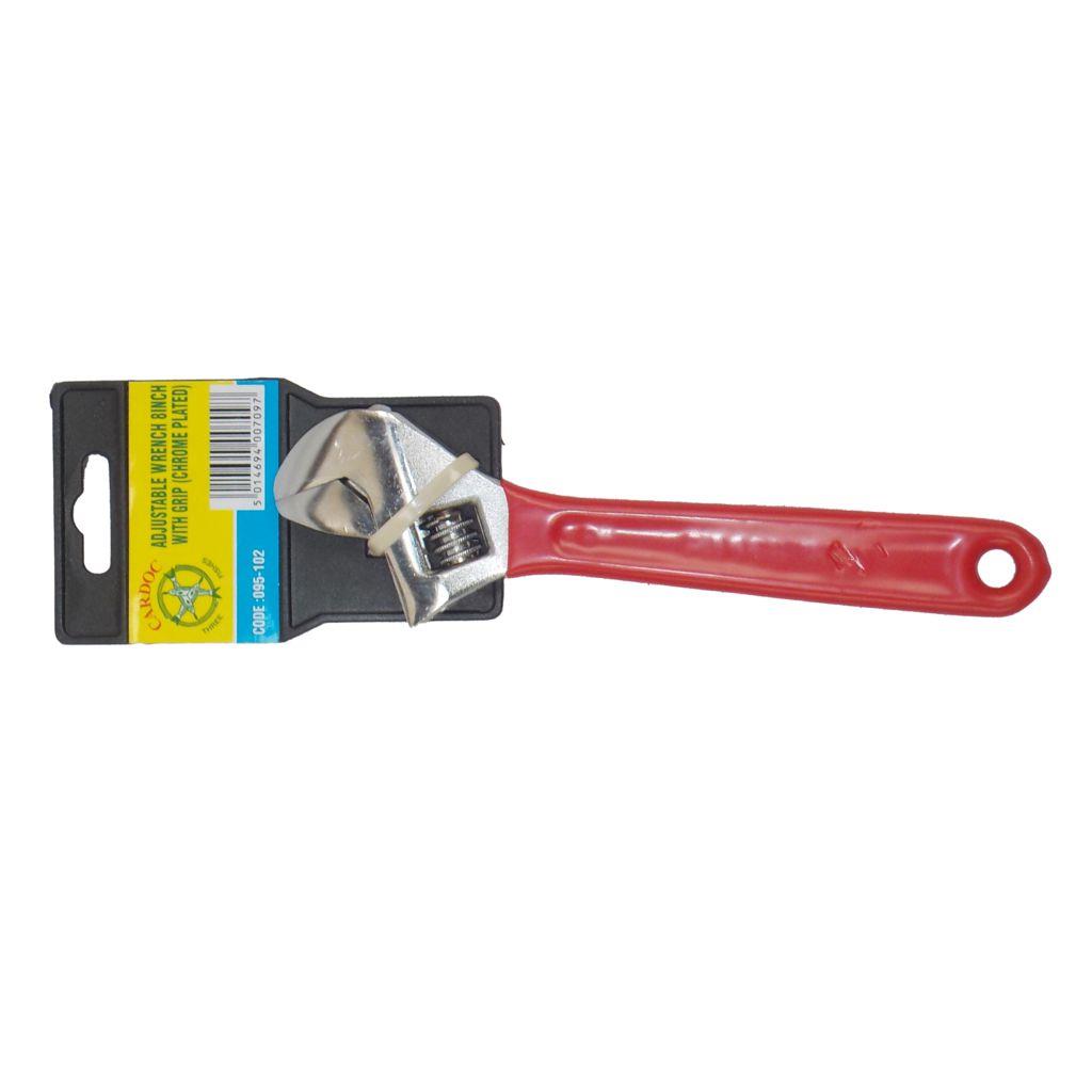Adjustable Wrench 8 inch With grip(Chrome Plated)