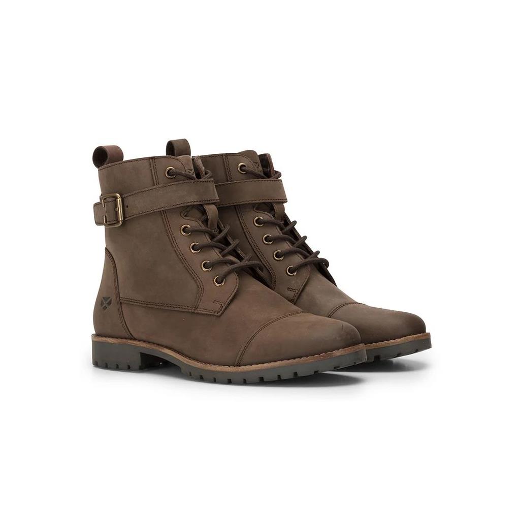 LADIES BRIDE BUCKLE BOOT BROWN