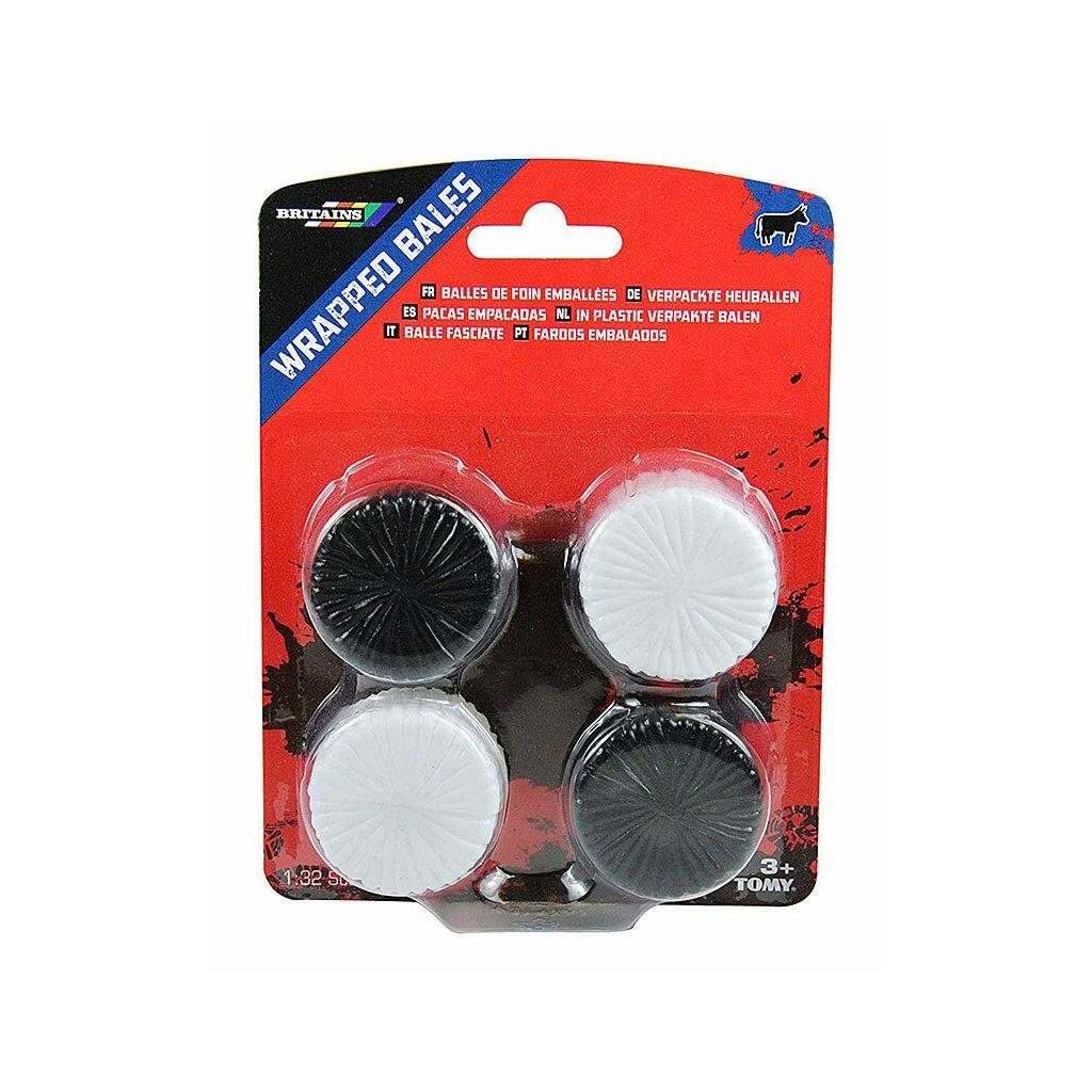 WRAPPED BALE SET 2 WHITE 2 BLACK