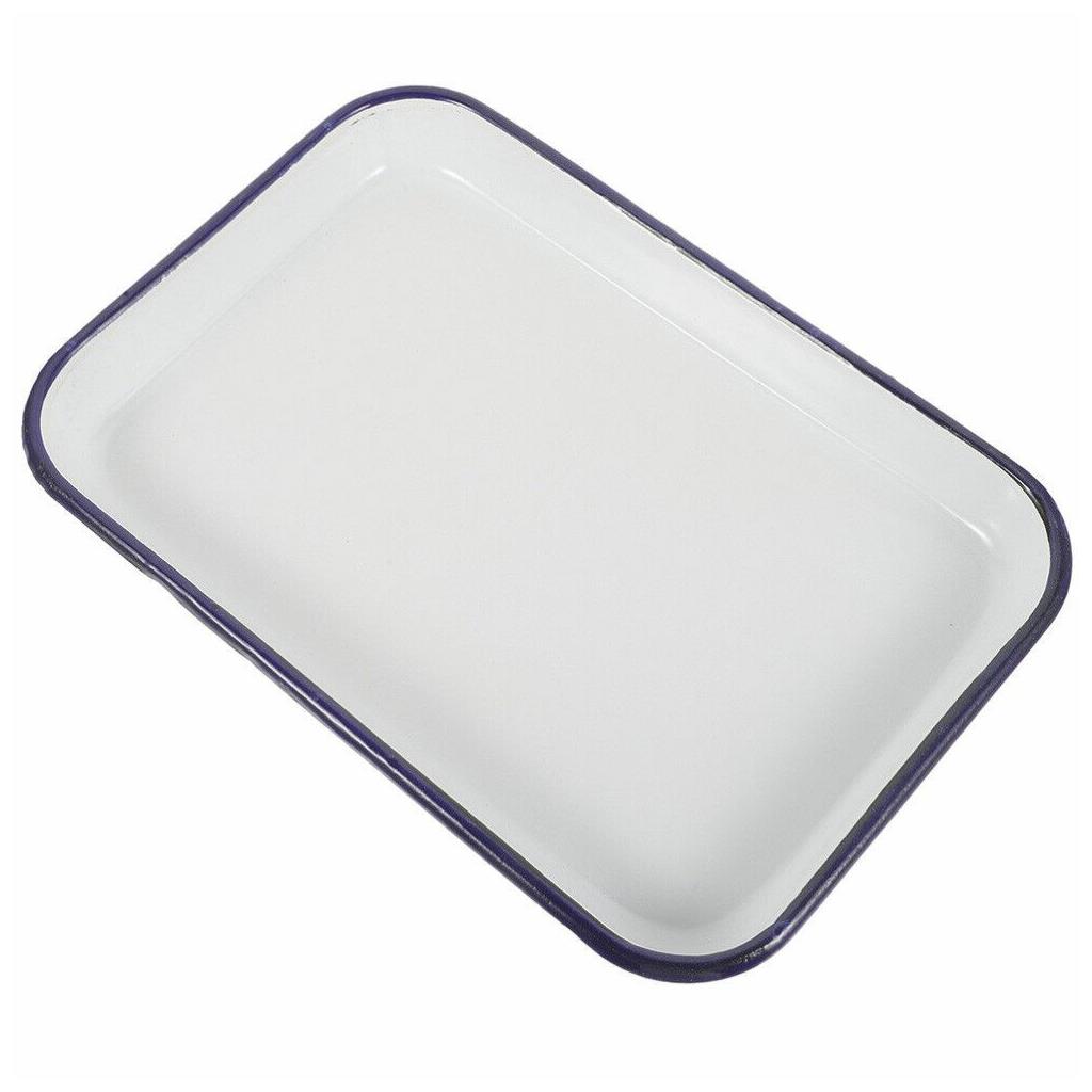 Falcon Enamel Bakepan - Traditional White 28cm x 23cm x 4.5D
