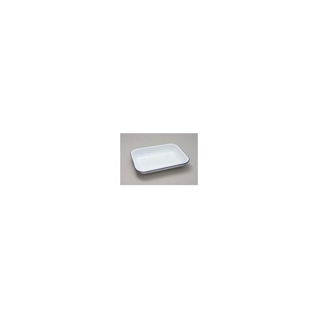 34cm x 28cm x 5D Enamel Bakepan - Traditional White