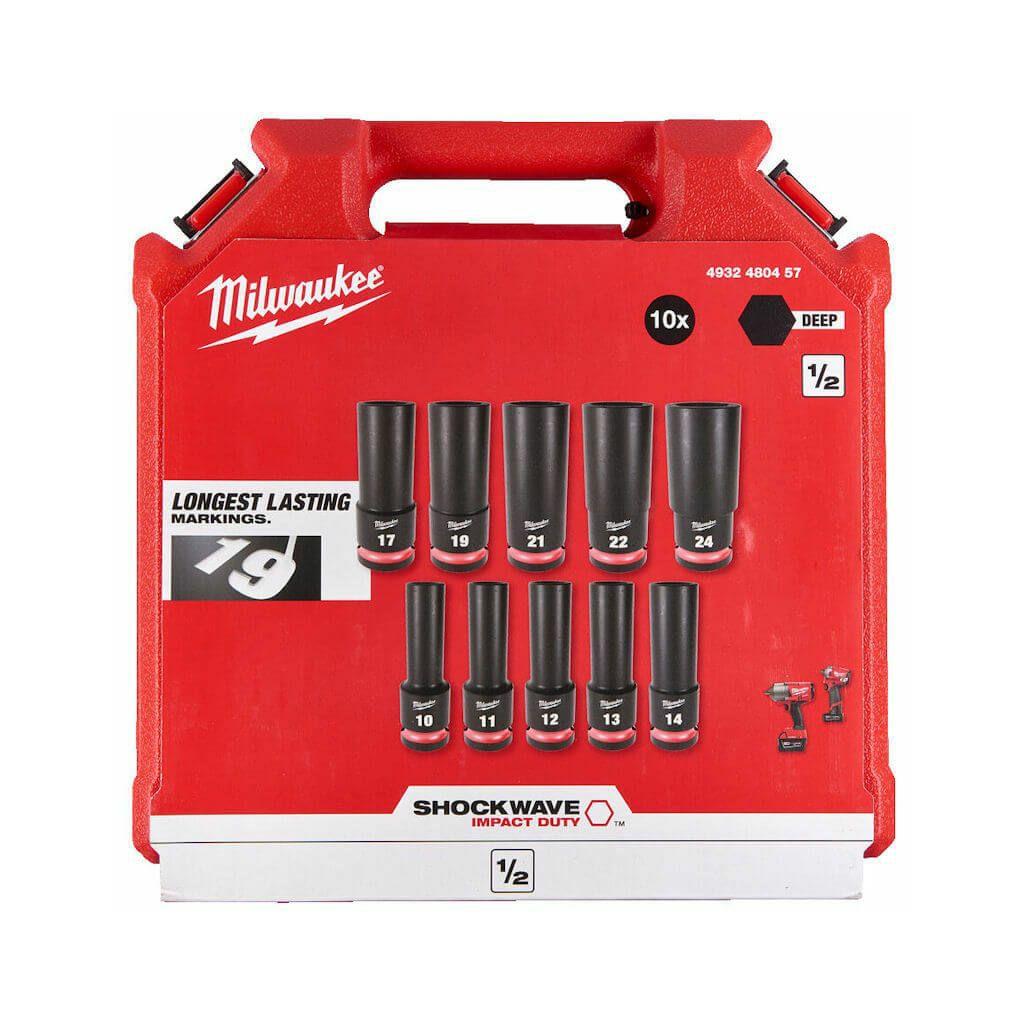 DEEP 1/2 DRIVE 10 PIECE IMPACT SOCKET SET