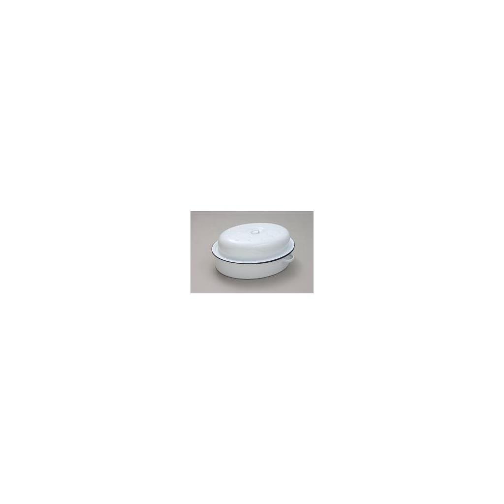 YFalcon Falcon Oval Roaster - Traditional White 26cm x 19cm x