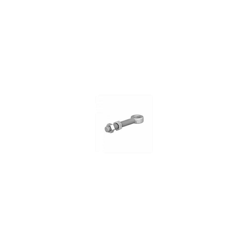 8&quot;X3/4&quot; ZP ADJUSTABLE GATE EYE &amp; 2 NUTS