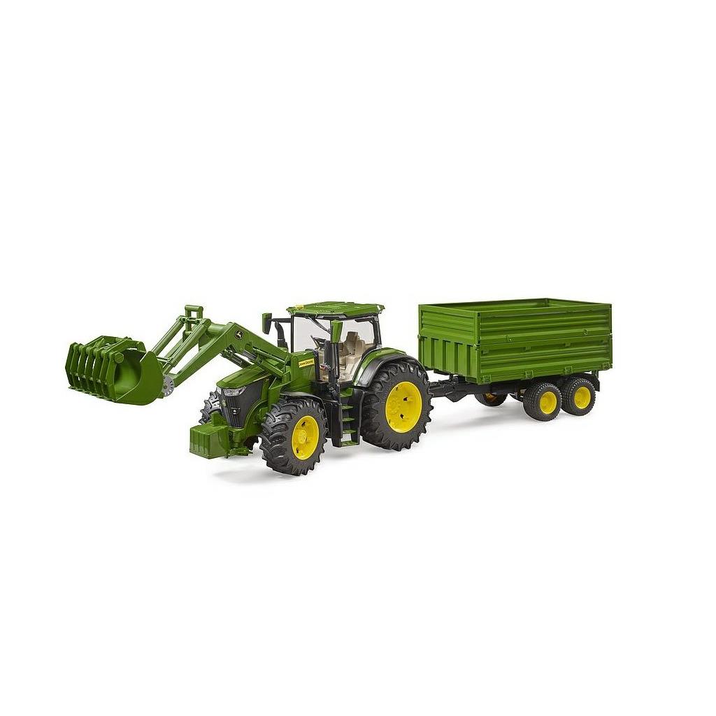 JOHN DEERE 7R 350 W/FRONTLOADER &amp; TIPPING TRAILER